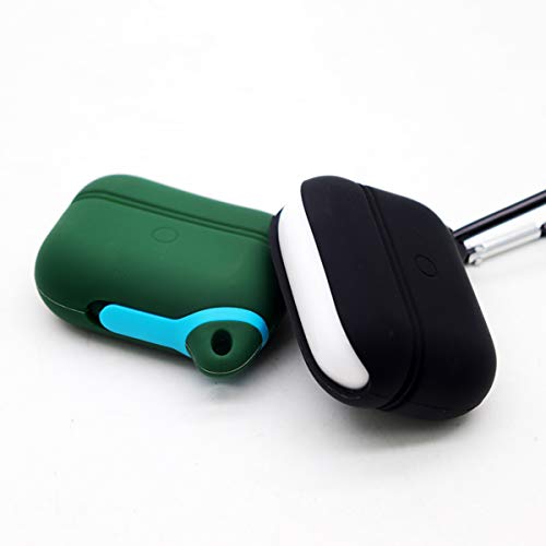 Icoolmate Silicone Cover Case For Airpods Pro With Headphone Earbud Anti-Lost Neck Strap And Carabiner And Silicone Hand Strap (Waterproof Dark Coffee) #TOP7