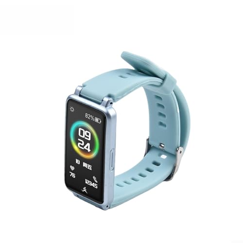 Reloj de fitness impermeable IP67 para hombres y mujeres, reloj inteligente de frecuencia cardíaca, contador de pasos y seguimiento de calorías, compatible con iOS (azul)