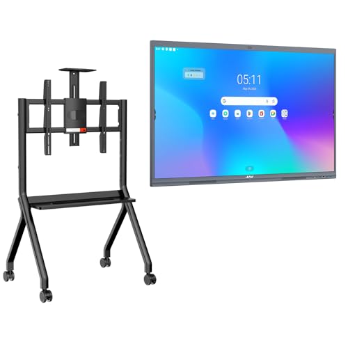 JAV 55 Inch Smart Board Interactive Whiteboard with Stand for Classroom Office Home, 4K UHD 8+128GB Touchscreen Smartboard with Built-in EDLA Licensed Android OS & Open App Ecosystem