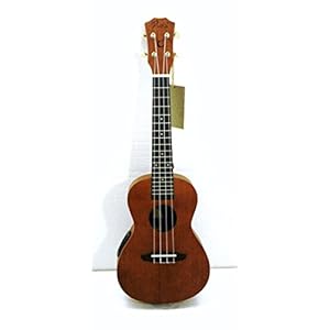 24″ Concert Electric Acoustic Ukulele Laminated Mahogany Body DC-10E