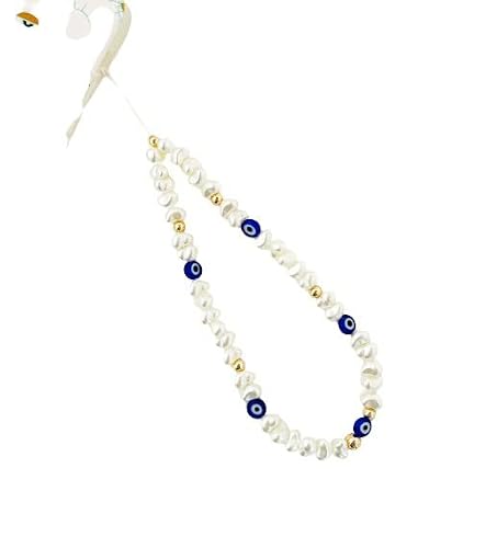 Evil Eye Beaded Phone Charm Pearl Beaded Phone Strap Y2K Chain For Mobile Phone Wrist Phone Case String Phone Bracelet Handmade Phone Jewelry For Women Girls #TOP4