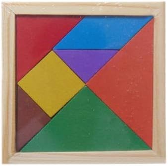 Toys Baby Toy Fine Wooden Jigsaw Puzzle Small Size Tangram, Size: 11 * 11cm