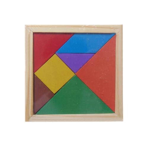 Toys Baby Toy Fine Wooden Jigsaw Puzzle Small Size Tangram, Size: 11 * 11cm