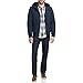 Levi's Men's Soft Shell Sherpa Lined Hoody Bomber Jacket, Midnight, X-Large