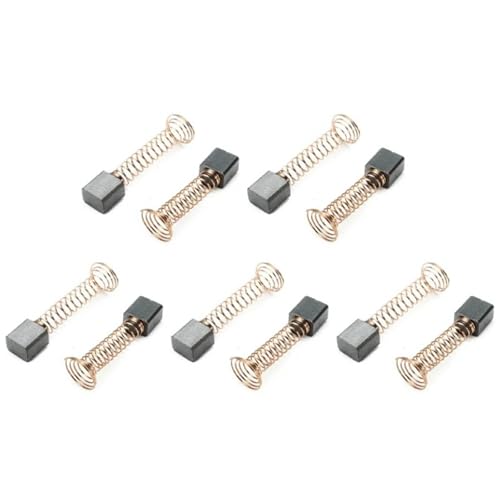 Juego de 10 mini escobillas de carbón de 6,3 x 4,8 x 8,4 mm compatibles con Dremel for herramienta rotativa 4000.
