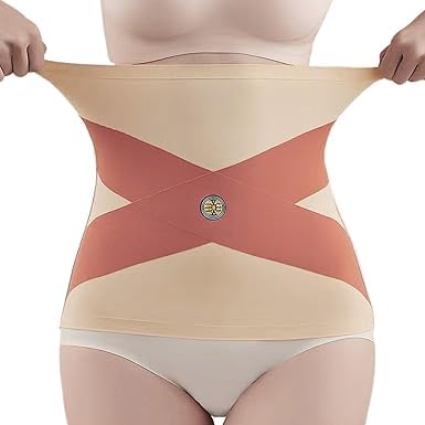 IXORACART High Waist Shapewear Tummy Control Compression Briefs for Women | Postpartum Abdominal Belt After Delivery | C-Section Abdomen Binder | Post Pregnancy Tummy Reduction Belt-Belly Support Band-image-14