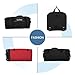55L Foldable Rolling Duffel Bag with 2 Wheels, Large Durable Travel Duffle Bag Heavy Duty Overnight Weekender Bag with Shoulder Strap,Black