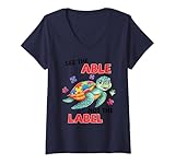 Photo Gallery donna autism mom see the able autism awareness tartaruga unisex adulto maglietta con collo a v Photo Gallery donna autism mom see the able autism awareness tartaruga unisex adulto maglietta con collo a v