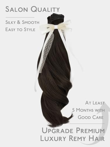 Image of WENNALIFE Genius Tape in Hair Extensions Human Hair, Invisible Tape in