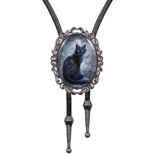 Image of PEARLY JUN Bolo Tie for Women Men Flower Rose Western Cowboy Brown Leather Country Style String Vest Gifts