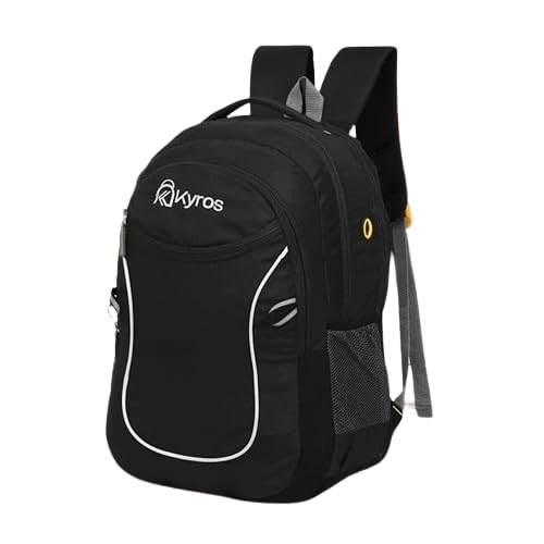 Kyros Medium 29 L Laptop Backpack For College School Travel Office For Men & Women 29 L Laptop Backpack (Black) k_y-788-BLACK