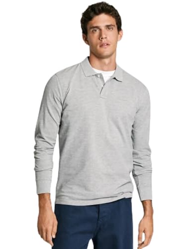 Pepe Jeans New Oliver GD LS Polo, Gris (Marl Grey), L...