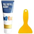 Tile Grout Restoring Agent,Tile Grout Squeeze Tube,Waterproof Tile Grout Colorant and Sealer,Quickly Destroys Dirt Easy and Safe for All Grout (120ml)