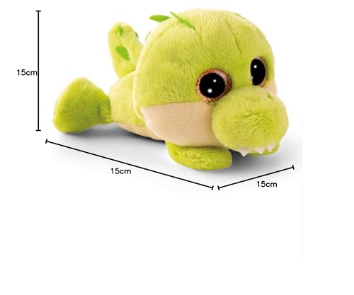 NICI przytulanka GLUBSCHIS krokodyl Groggo-Li 15cm - zielony - Miękki plusz, uroczy do przytulania i zabawy, dla dzieci i dorosłych, świetny pomysł na prezent - 61848