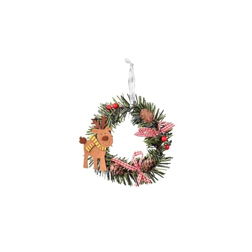 Guirlande de Noël suspendue haut de gamme pour porte et décorations extérieures de maison
