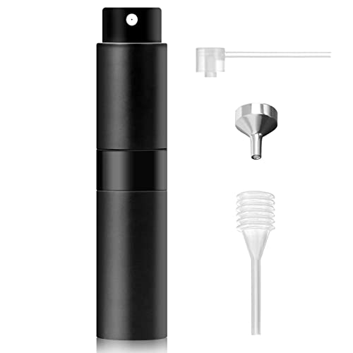 Redamancy Atomiseur Parfum, 8ml Atomiseur de Parfum Rechargeable, Mini Vaporisateur Voyage, Recharge Spray Flacon de Parfum, Femme Homme Portable pour Voyage et Vacances(Noir) Cover