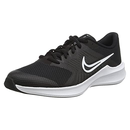 Nike Downshifter 11 GS, Zapatillas Deportivas, Blanco y Negro, 36 EU