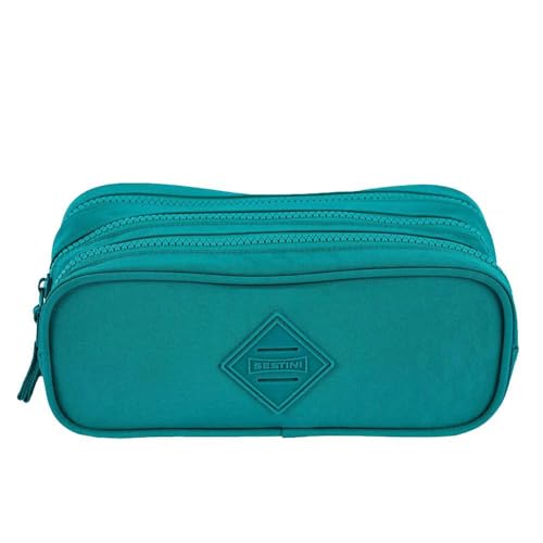 Sestini, Estojo 3 Compartimentos Crinkle Sestini Verde Jade - 75726