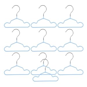 Bireet PVC-beschichtete Kleiderbügel 15/20/25 cm, 10 Stück