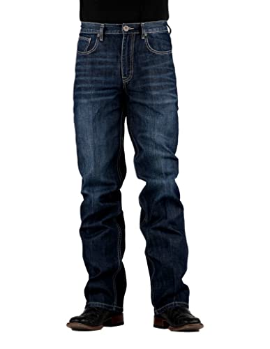 Stetson Western Jeans Mens 1520 Fit 35 x 34 Blue 11-004-1520-4072 BU