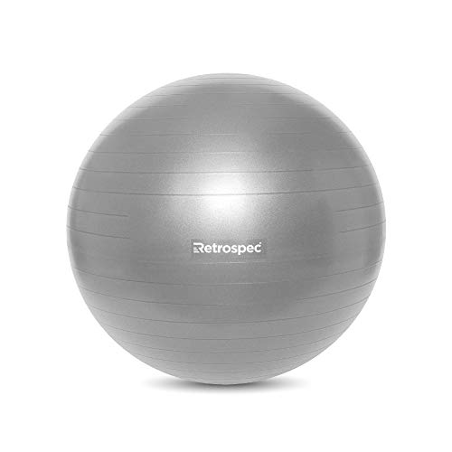 Retrospec-Luna-Exercise-Ball-55-65-or-75cm-Yoga-Ball-for-Workouts-Stability-Pregnancy-Swish-Balance-Ball-wPump-for-Office-Home-Gym