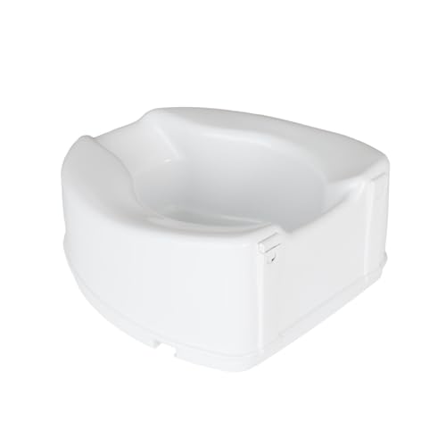 Homecraft Savanah Raised Toilet Seat, 6 High Elevated Toilet Seat Locks Onto