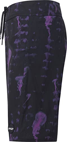 Oakley Mens Jellyfish 20" Boardshort Board Shorts, Black Jellyfish, 34 US3