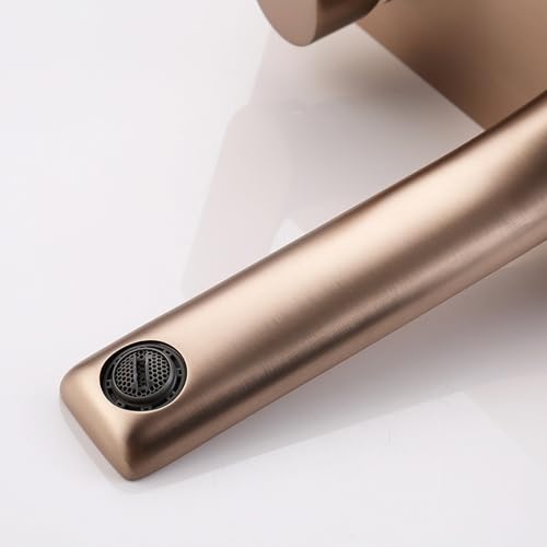 Grifo de baño de pared con pico largo para solucionar salpicaduras en tocadores 5