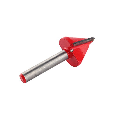 Fräser Wolframstahl CNC-Gravur 60 Grad V-Nut Schaftfräser 6 mm Schaft 22 mm Fräserdurchmesser Scharf 3D-Gravur-Bit Holzbearbeitung Fasenschneider