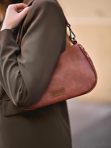 Image of Wrangler Western Shoulder Bag for Women Small Purse Aztec Hobo Bag Handbag with Detachable Strap