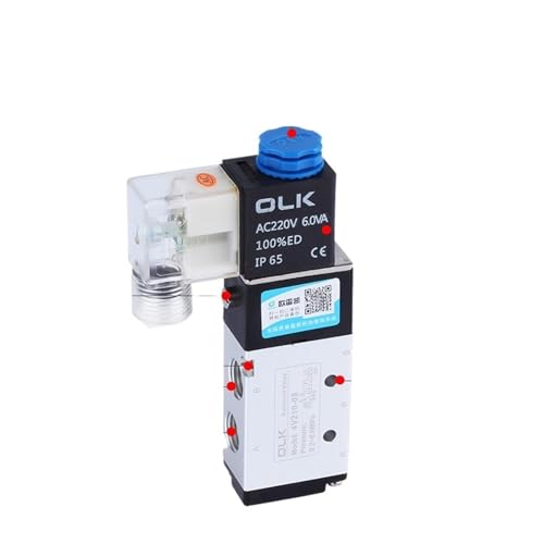 Électrovanne pneumatique de commande 4V210-08 12V distributeur air et gaz - 4