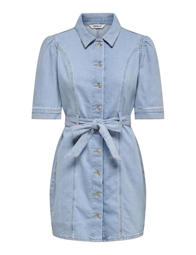 Robe en jean Only Onlvibbe SS Belt DNM Dress pour femme active