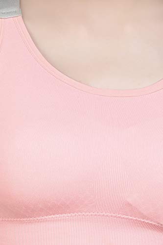 Image of Shoppy Villa Women's Seamless Padded Sports Bra, Racerback Gym Bra with Removable Pad