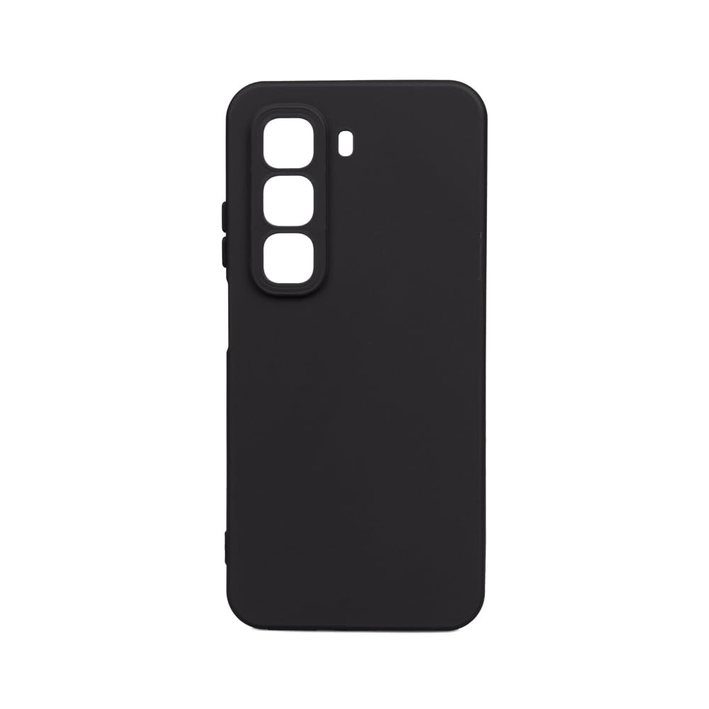 Zore İnfinix ile uyumlu Hot 50 5G Kılıf Zore Biye Silikon Siyah