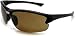 Renegade Patented Bifocal Polarized Reader Half Rim Men's Fishing Sunglasses 100% UV Protection with Microfiber Bag (Matt Black Frame, Brown Lens - 613649, Bifocal +1.50)