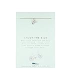 Lucky Feather New Moon Silver Necklace - ENJOY/BIKE