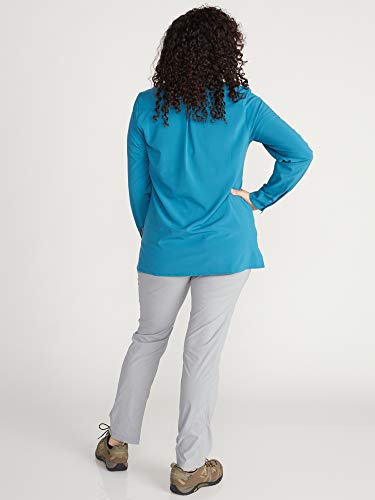 Exofficio Women's Kizmet Long Sleeve, Atlantic, Medium #TOP2