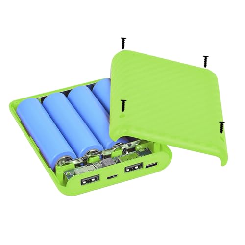 Uitndvyte 4x18650 Power Shells Outer Cover Mobile Shells Storage Box Lightweight and Use