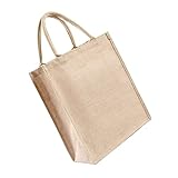 LRXIYODE Bolsa de Compras de Yute Vintage Bolsa Tote Resistente para Supermercado Pouch Reutilizable de Práctica y Ecológica para Uso Diario