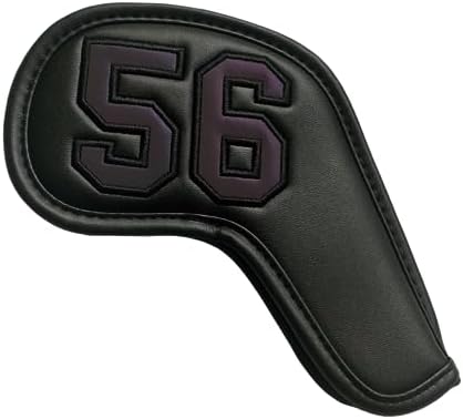 1Pc Magnetic Golf Iron Wedge Head Cover Or Set Golf 52 56 60 Wedge Covers – Synthetic Leather Golf Club Covers Wedge with Large Number
