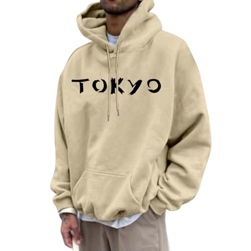 Graphic Hoodies For Men - Flower Print Sweatshirt Long Sleeve Casual Pullover Loose Fit Fall Top Daily Holiday Vacation Wear