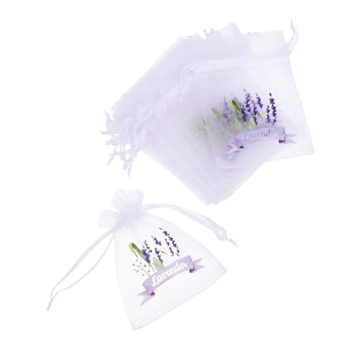 Happyyami Small Drawstring Bag Sachets 20pcs Empty Sachet Bags for Lavender Decor