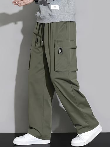 Image of Lymio Cargo for Men || Cotton Cargo Pant || Drawstring Waist Pant (Also Available in Plus Sizes) (133-136)