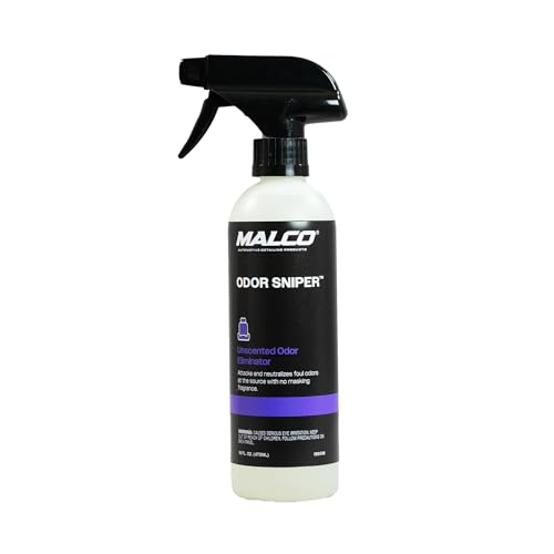 Malco Odor Sniper - Fragrance-Free Odor Eliminator for Car Interiors/Penetrates Odors at the Source/Chemically Neutralizes Foul Scents in Your Vehicle / 16 Oz. (199016)