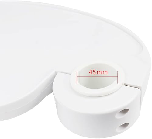 Miniatura 3 de Accesorios montados poste plástico de la silla de la odontología de la bandeja del estante de la bandeja redonda dental de la forma