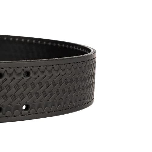 Perfect Fit Leather Duty Belt 2.25 inch Basketweave Sam Browne Belt US Made, Order 2 Sizes up3