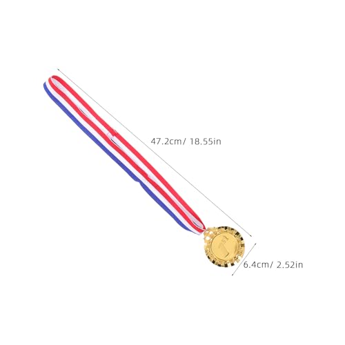 Medallas de premio con cintas para torneos escolares y eventos juveniles de atletismo 7