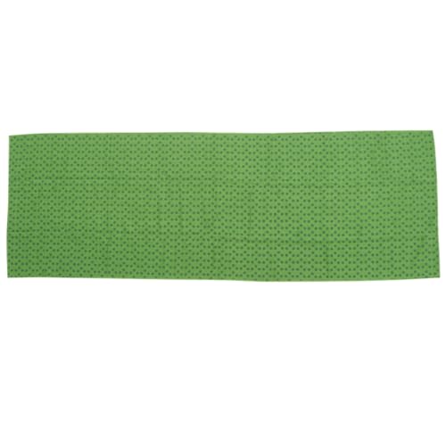 NUOLUX 梅花模様粒子付きピラティスブランケット フィットネスマット 滑り止め加工 軽量携帯用 ヨガタオル代替 緑色