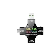 1. Surveillance multifonctionnelle: le testeur USB Type-C surveille en temps réel la tension, le courant et la capacité. Il vous alerte intelligemment lorsque votre appareil est complètement chargé ou lorsque la minuterie de charge est activée, vous évitant ainsi toute surcharge.