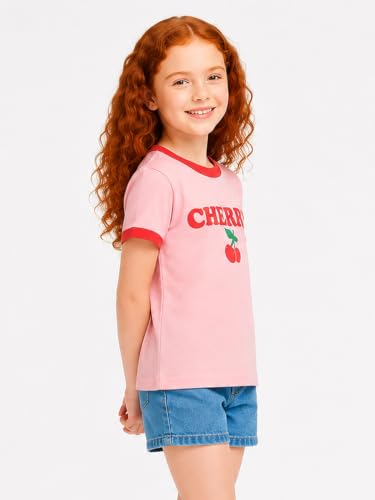 Image of LittleSpring Kids Short Sleeve Graphic T-Shirt 100% Cotton